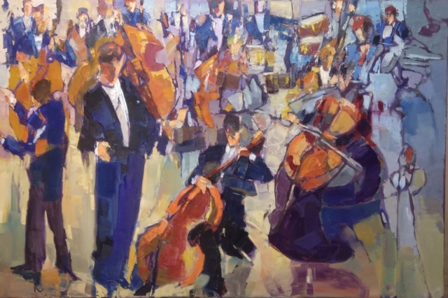 The Filharmony, olej na płótnie, 120x80, 2019
